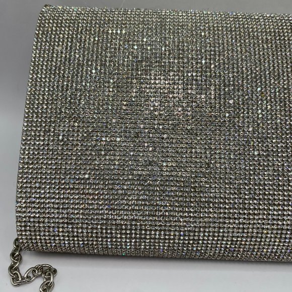 Aldo Sparkly Chain Rhinestone Bag - Picture 3 of 12